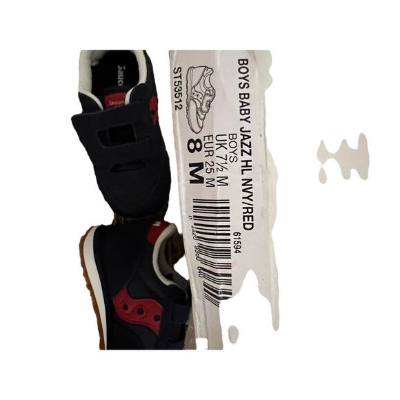 Saucony Baby Boy Jazz Hook & Loop Seasonal Sneakers Adorable & Comfortable - Picture 2 of 4